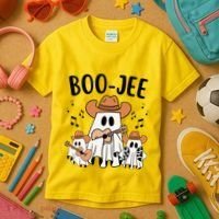 Boo Jee Ghost Funny Halloween Kids T-Shirt thumb 3