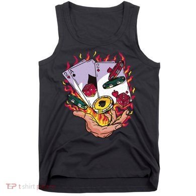 Black Jack Hand Poker Tank Top