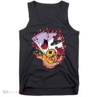 Black Jack Hand Poker Tank Top thumb 0