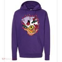 Black Jack Hand Poker Hoodie thumb 0