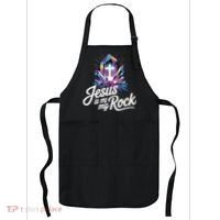 Biblical Jesus Is My Rock Christian Apron thumb 0