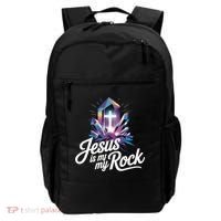 Biblical Jesus Is My Rock Christian Backpack thumb 0