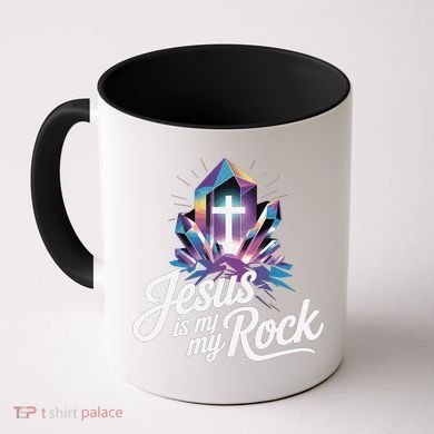 Biblical Jesus Is My Rock Christian Coffee Mug