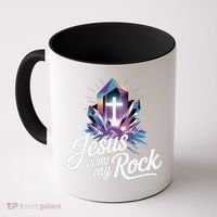 Biblical Jesus Is My Rock Christian Coffee Mug thumb 0