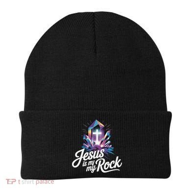 Biblical Jesus Is My Rock Christian Beanie