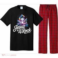 Biblical Jesus Is My Rock Christian Pajama Set thumb 0