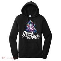 Biblical Jesus Is My Rock Christian Women's Hoodie thumb 0