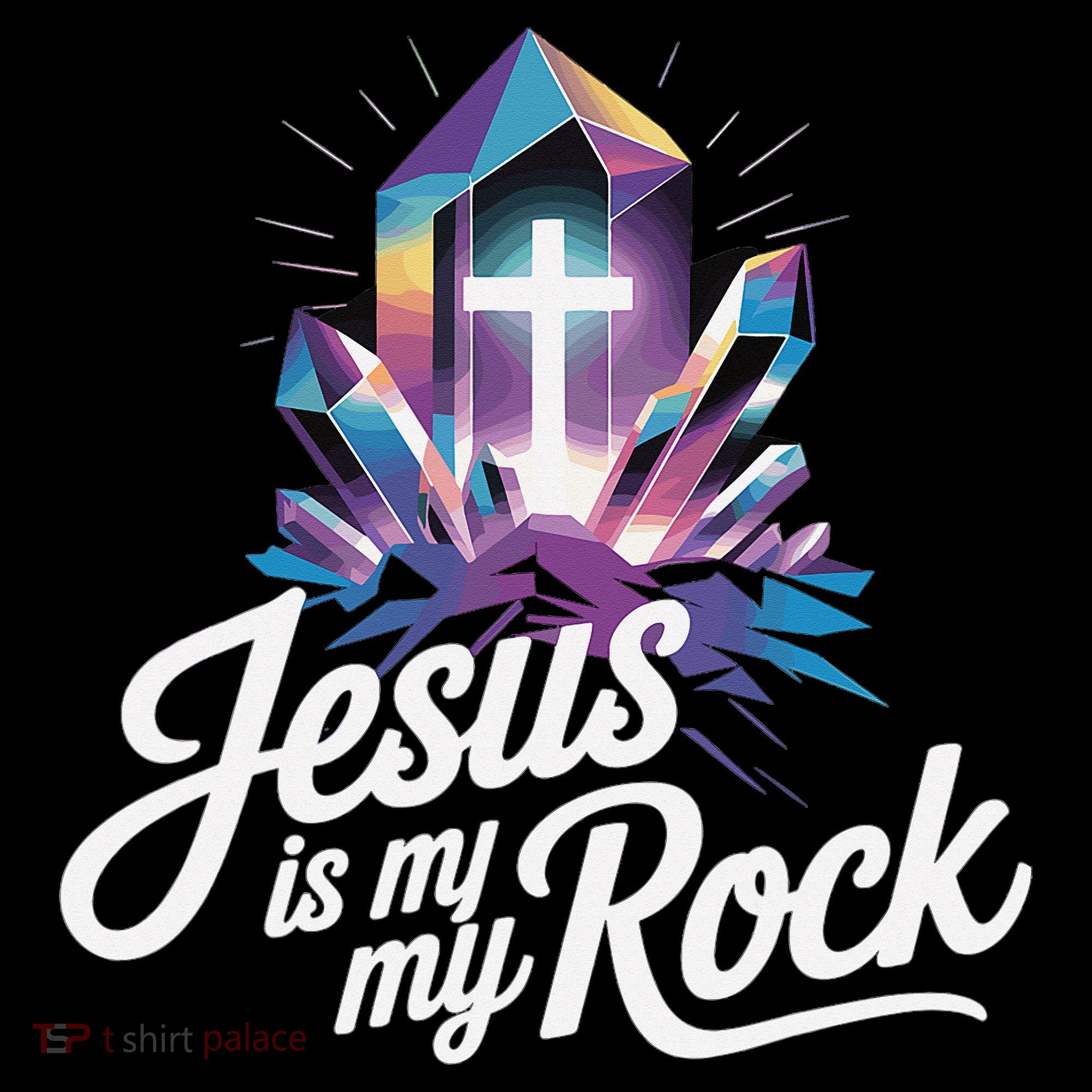 Biblical Jesus Is My Rock Christian Women's Hoodie