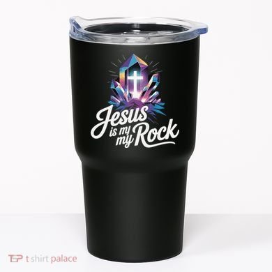 Biblical Jesus Is My Rock Christian Tumbler