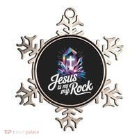 Biblical Jesus Is My Rock Christian Ornament thumb 0