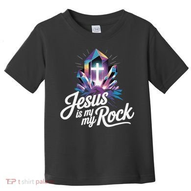 Biblical Jesus Is My Rock Christian Toddler T-Shirt