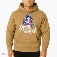 Biblical Jesus Is My Rock Christian Hoodie thumb 2