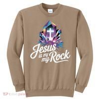 Biblical Jesus Is My Rock Christian Sweatshirt thumb 0