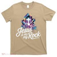 Biblical Jesus Is My Rock Christian T-Shirt thumb 0