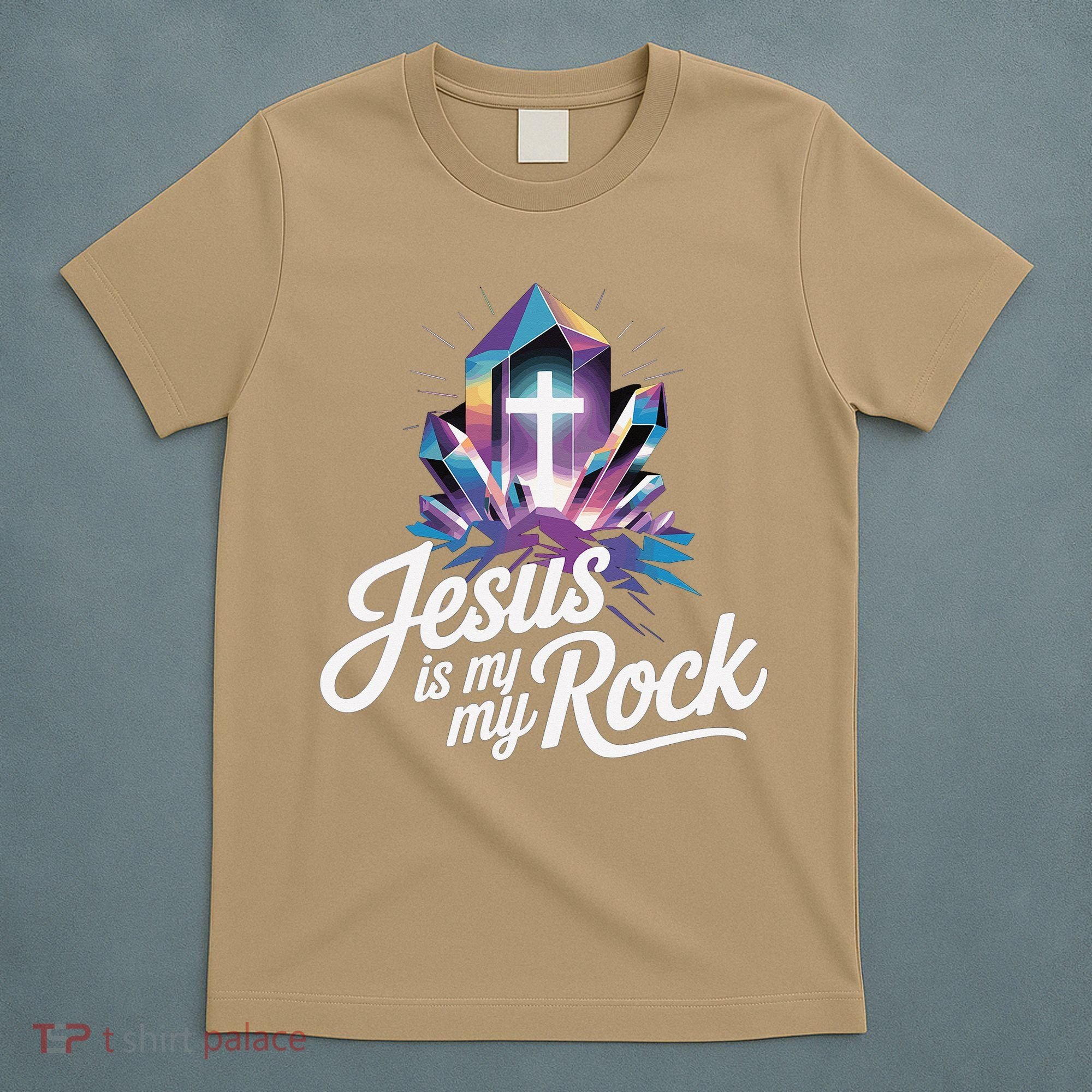 Biblical Jesus Is My Rock Christian T-Shirt
