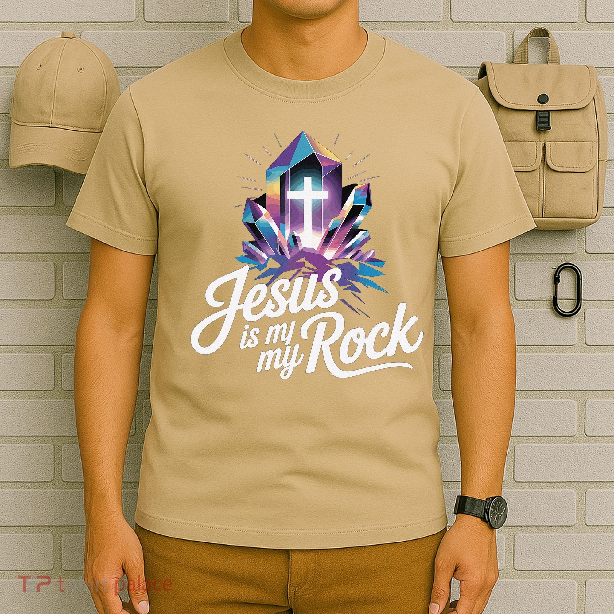 Biblical Jesus Is My Rock Christian T-Shirt