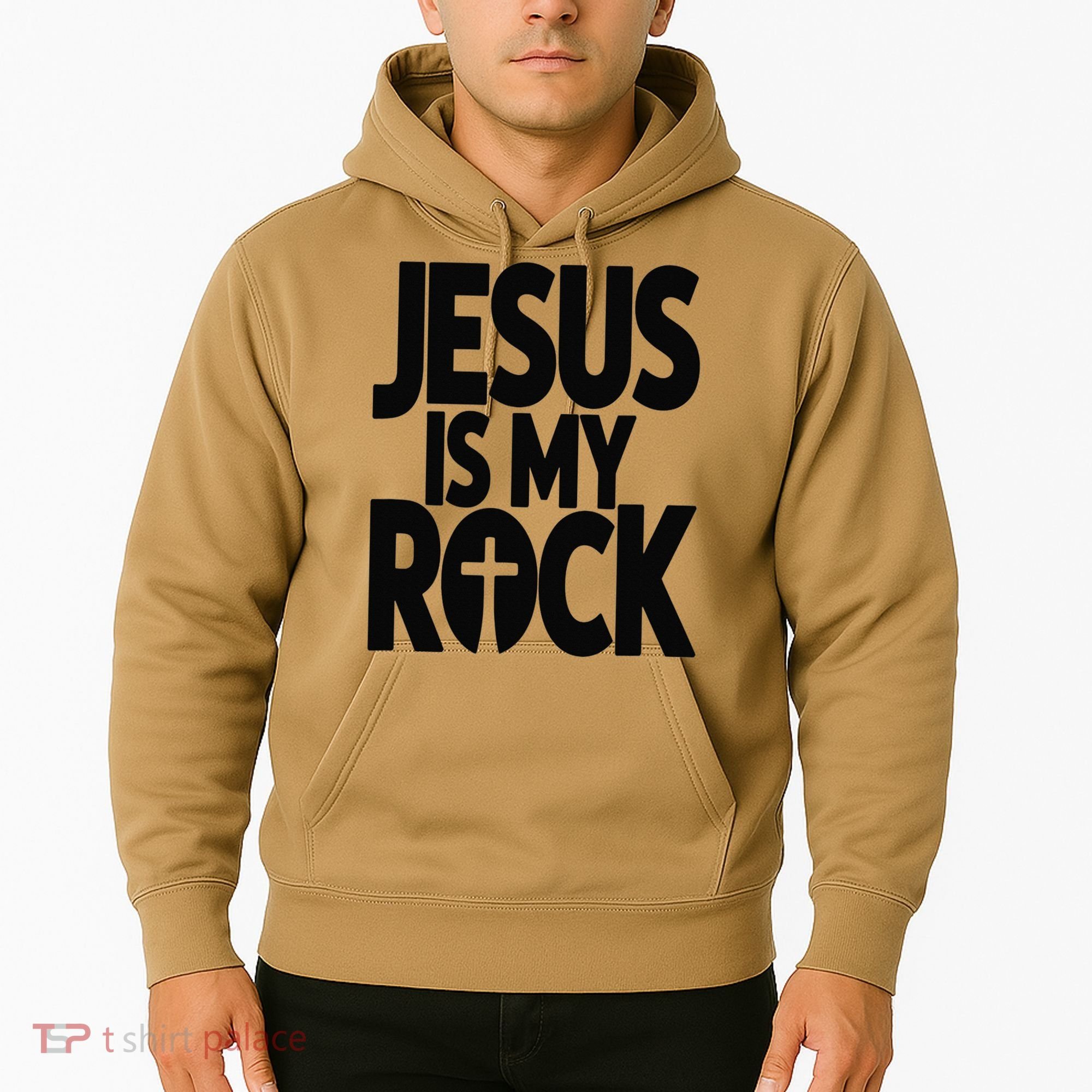 Biblical Jesus Is My Rock Christian Hoodie