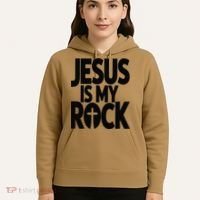 Biblical Jesus Is My Rock Christian Hoodie thumb 5