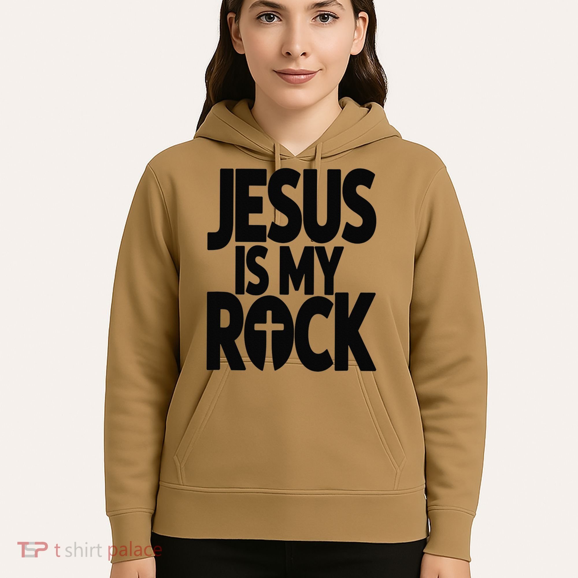 Biblical Jesus Is My Rock Christian Hoodie