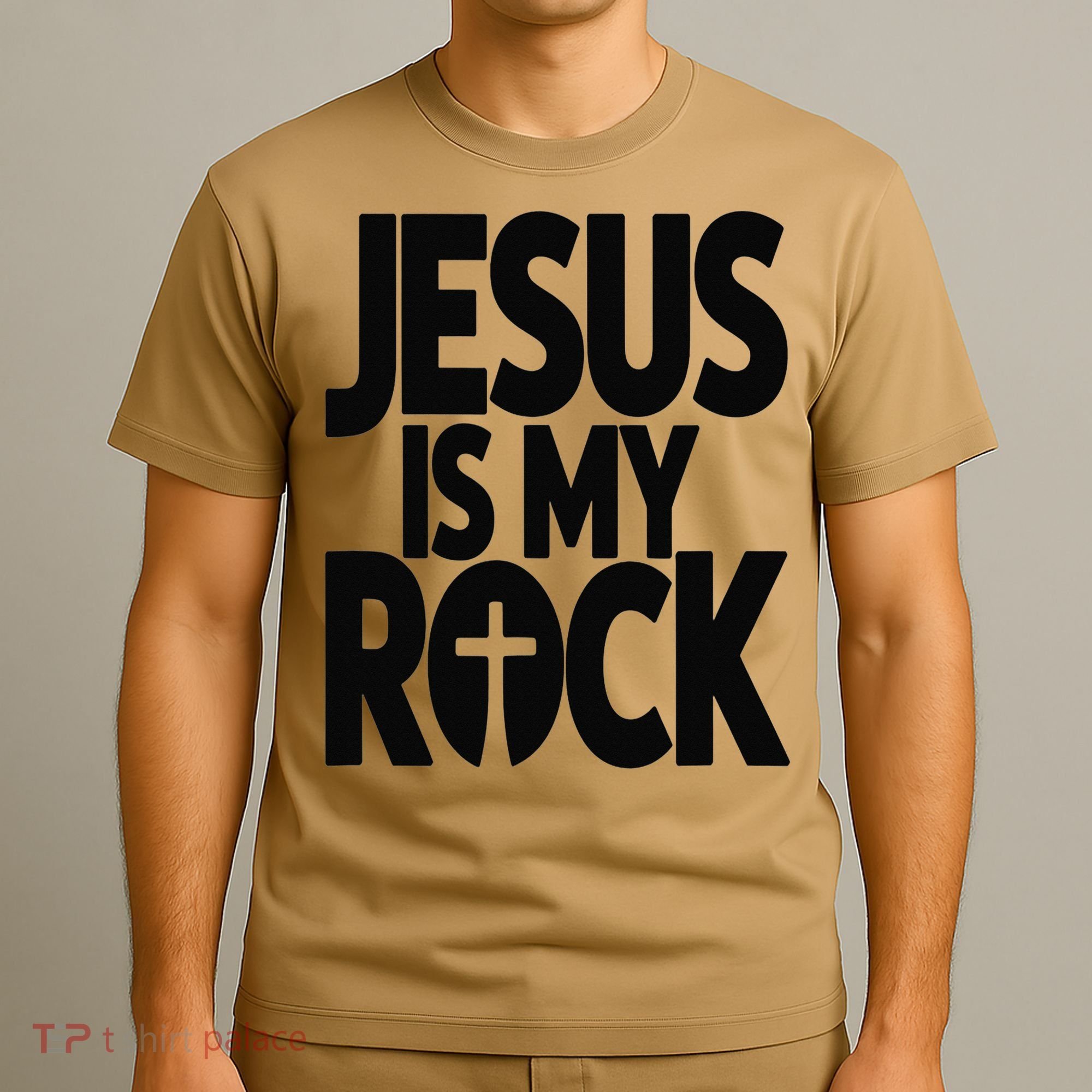 Biblical Jesus Is My Rock Christian T-Shirt