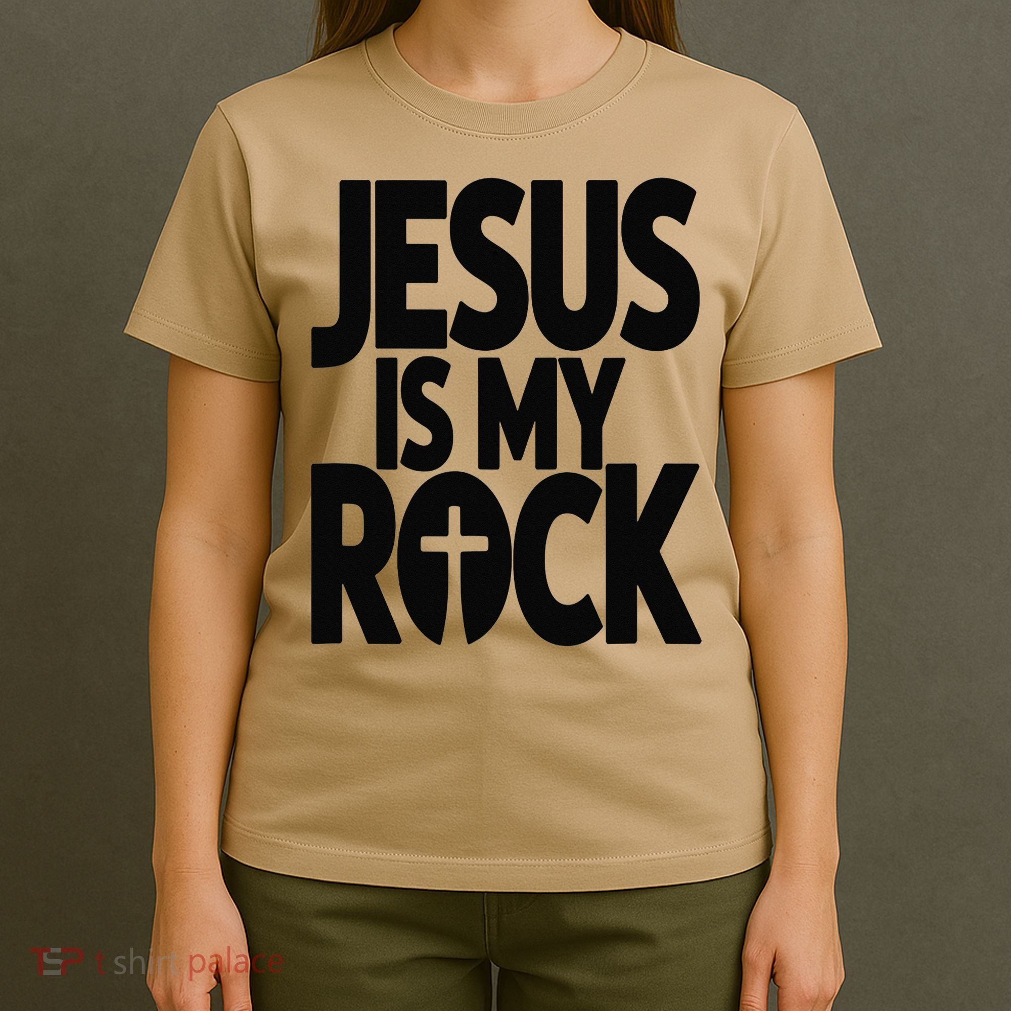 Biblical Jesus Is My Rock Christian T-Shirt
