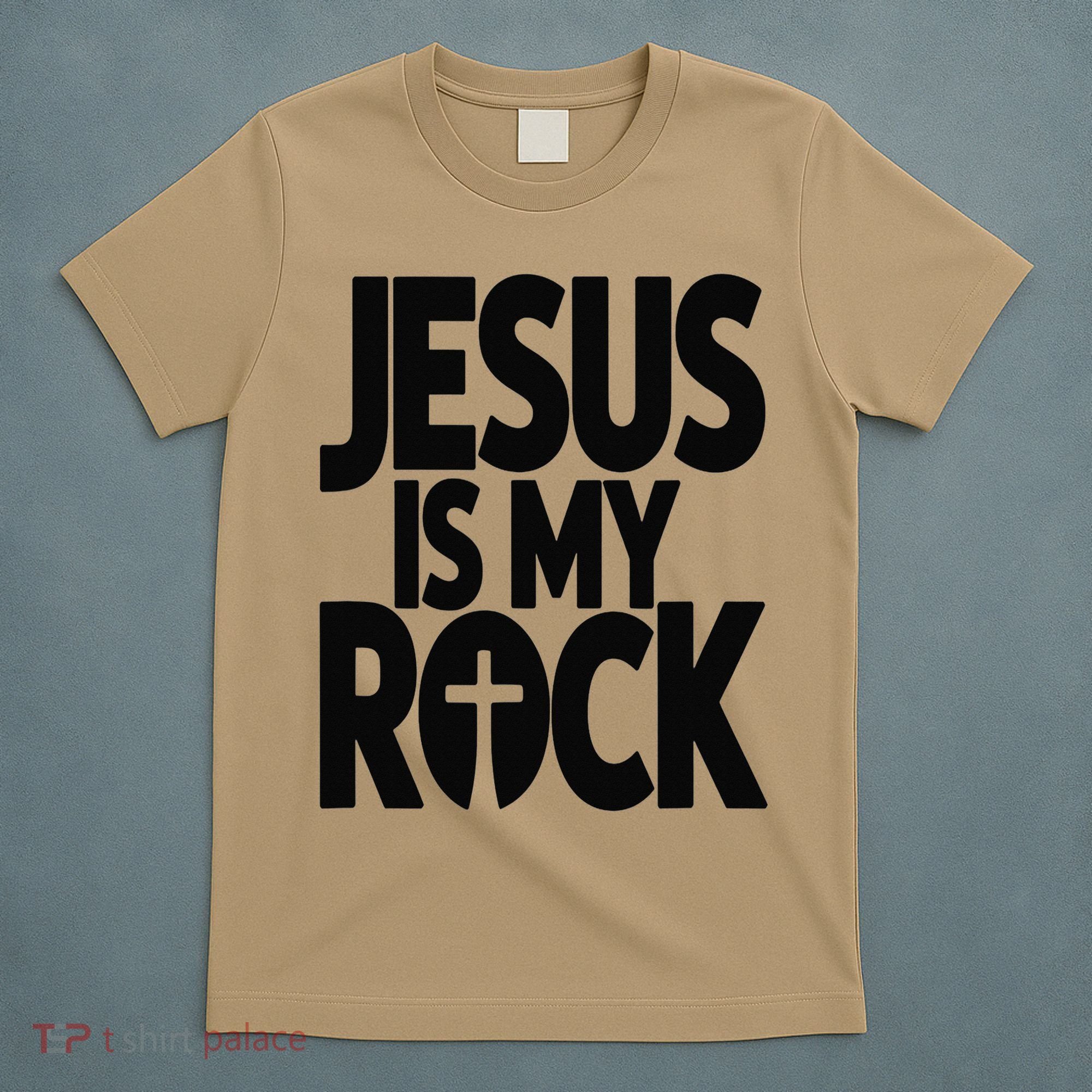 Biblical Jesus Is My Rock Christian T-Shirt