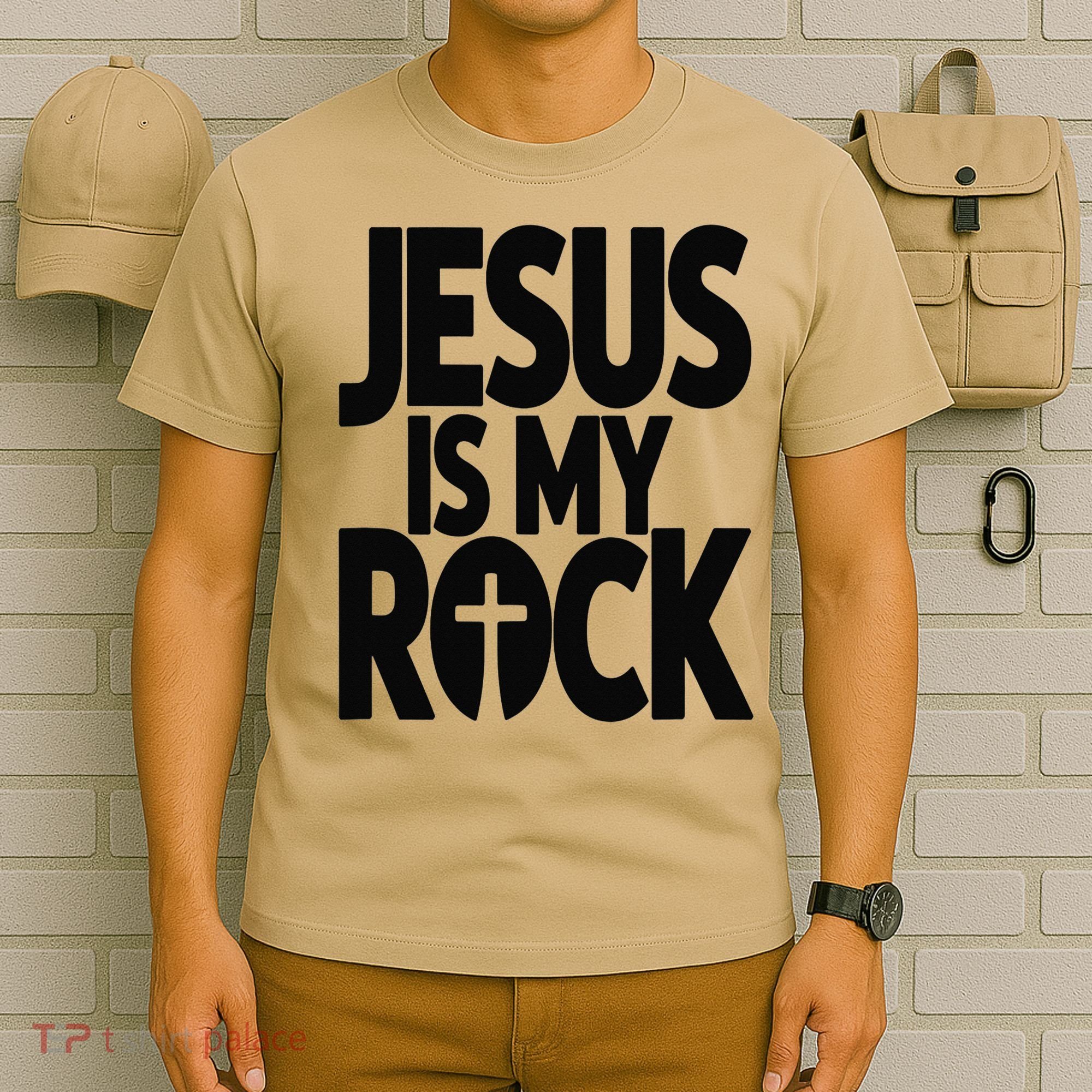 Biblical Jesus Is My Rock Christian T-Shirt