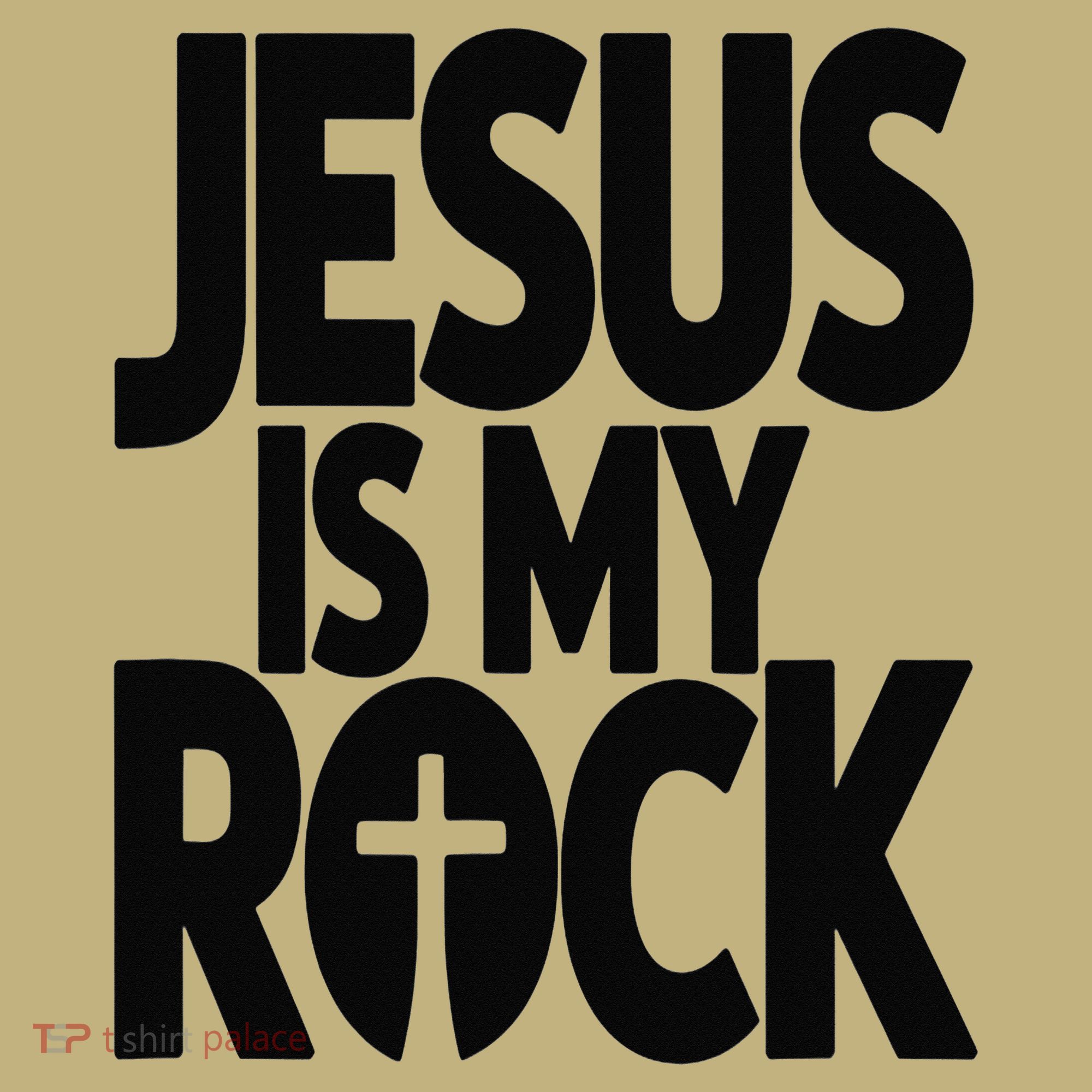 Biblical Jesus Is My Rock Christian Mousepad