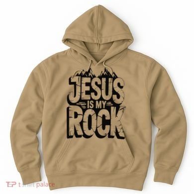 Biblical Jesus Is My Rock Christian Hoodie