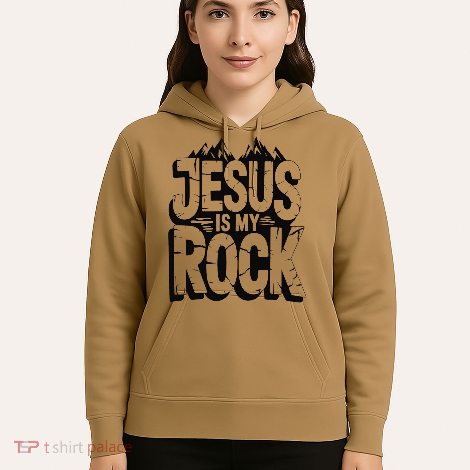Biblical Jesus Is My Rock Christian Hoodie