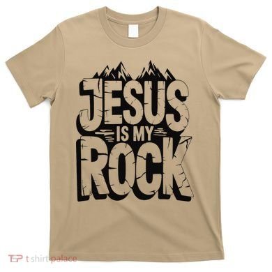 Biblical Jesus Is My Rock Christian T-Shirt
