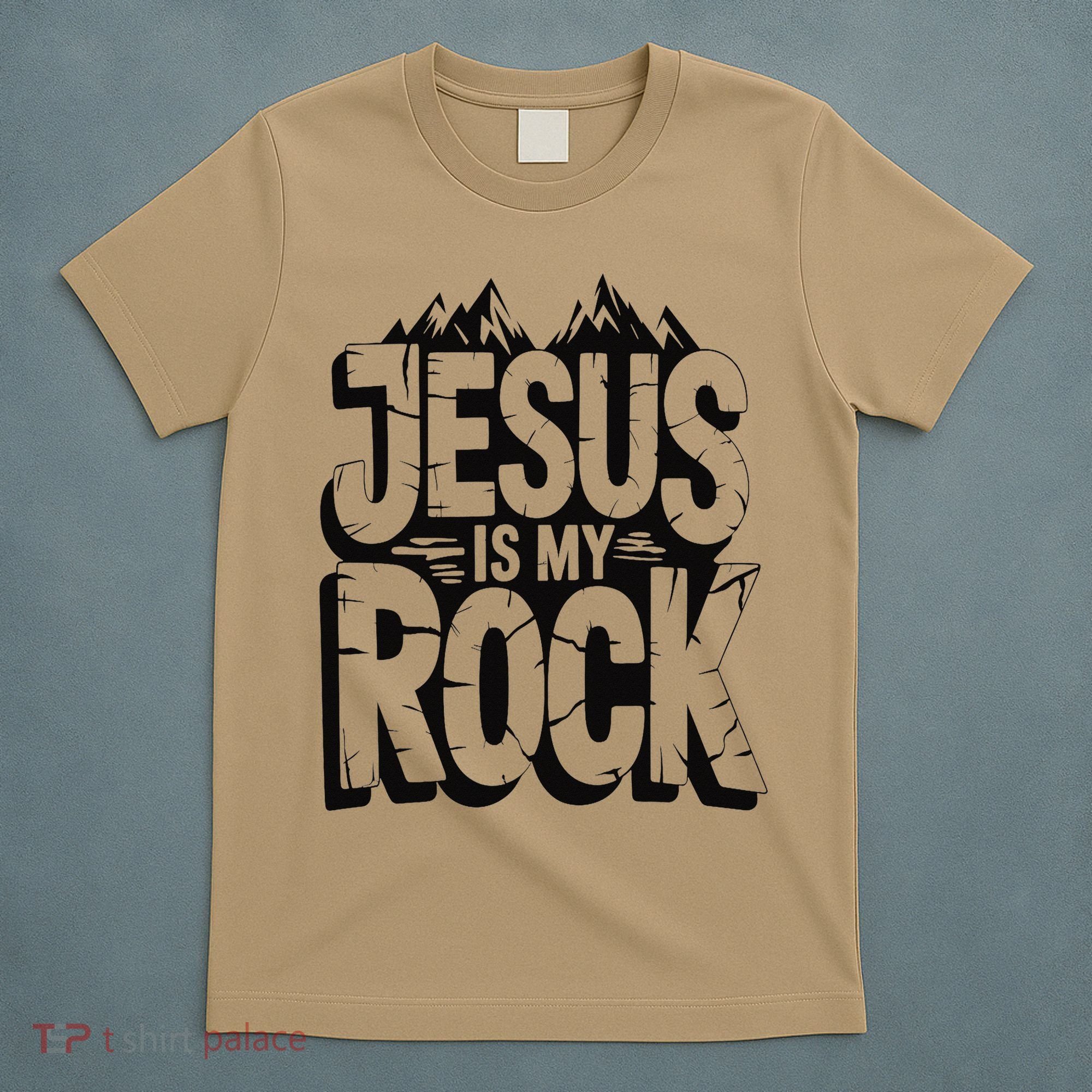 Biblical Jesus Is My Rock Christian T-Shirt