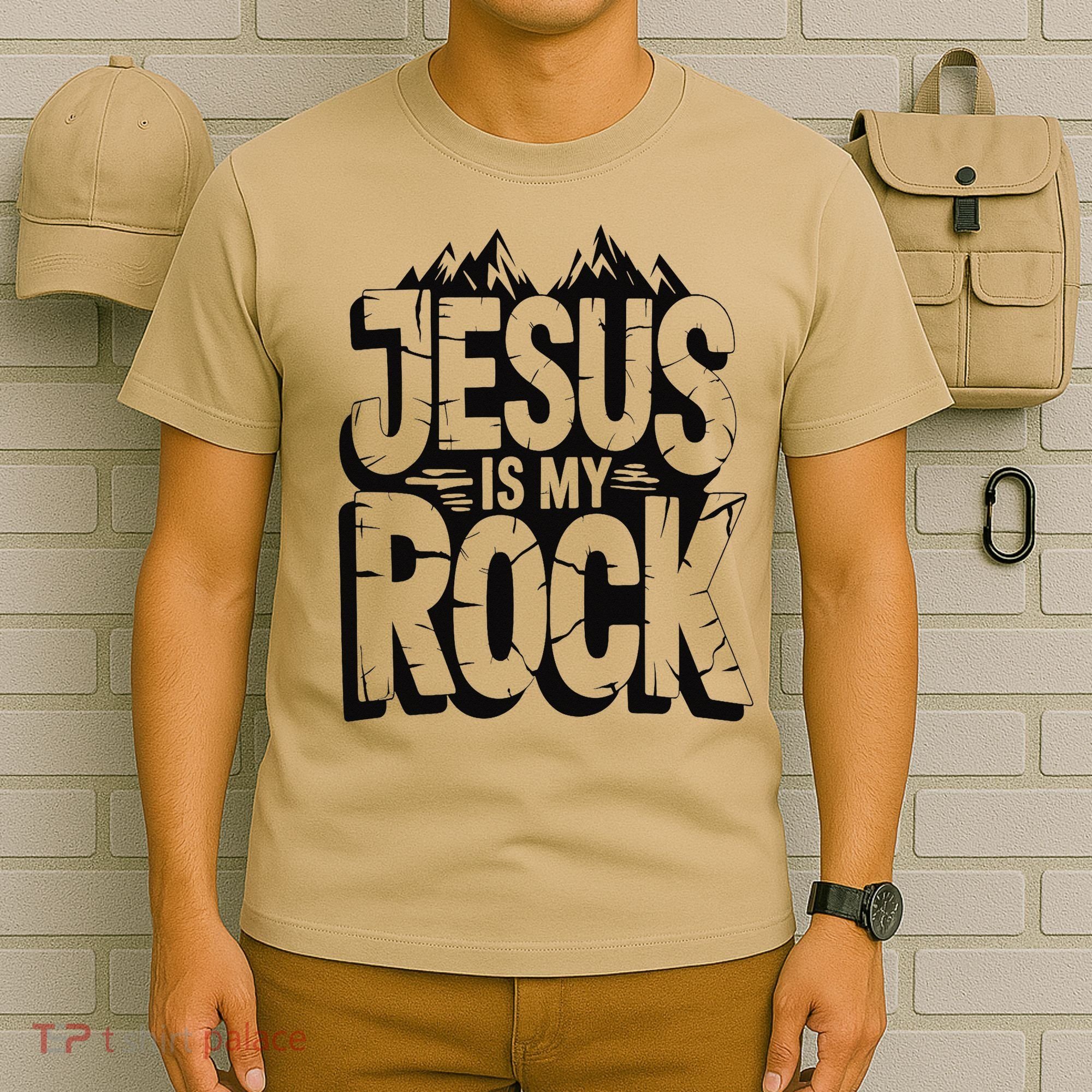 Biblical Jesus Is My Rock Christian T-Shirt