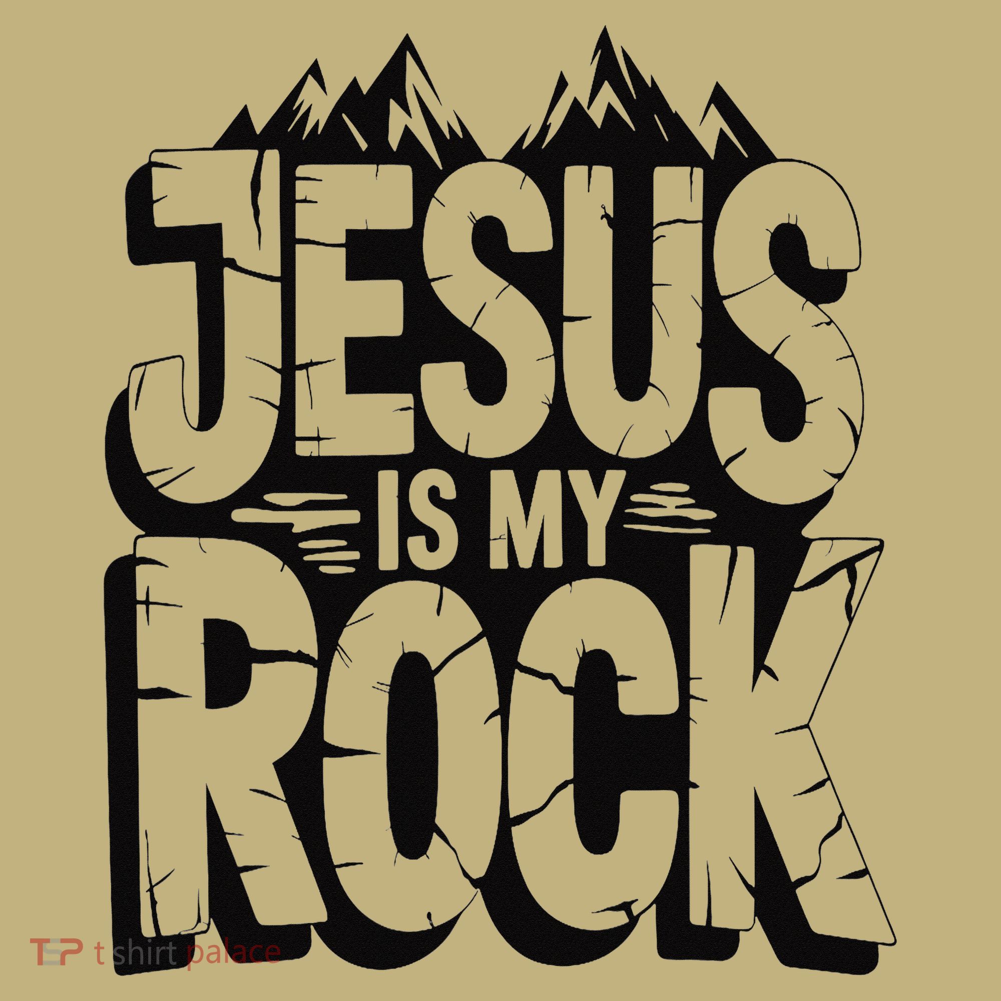 Biblical Jesus Is My Rock Christian Mousepad