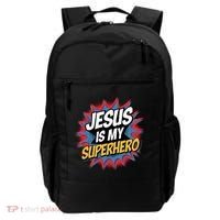 Boy Jesus Is My Superhero Christian Backpack thumb 0