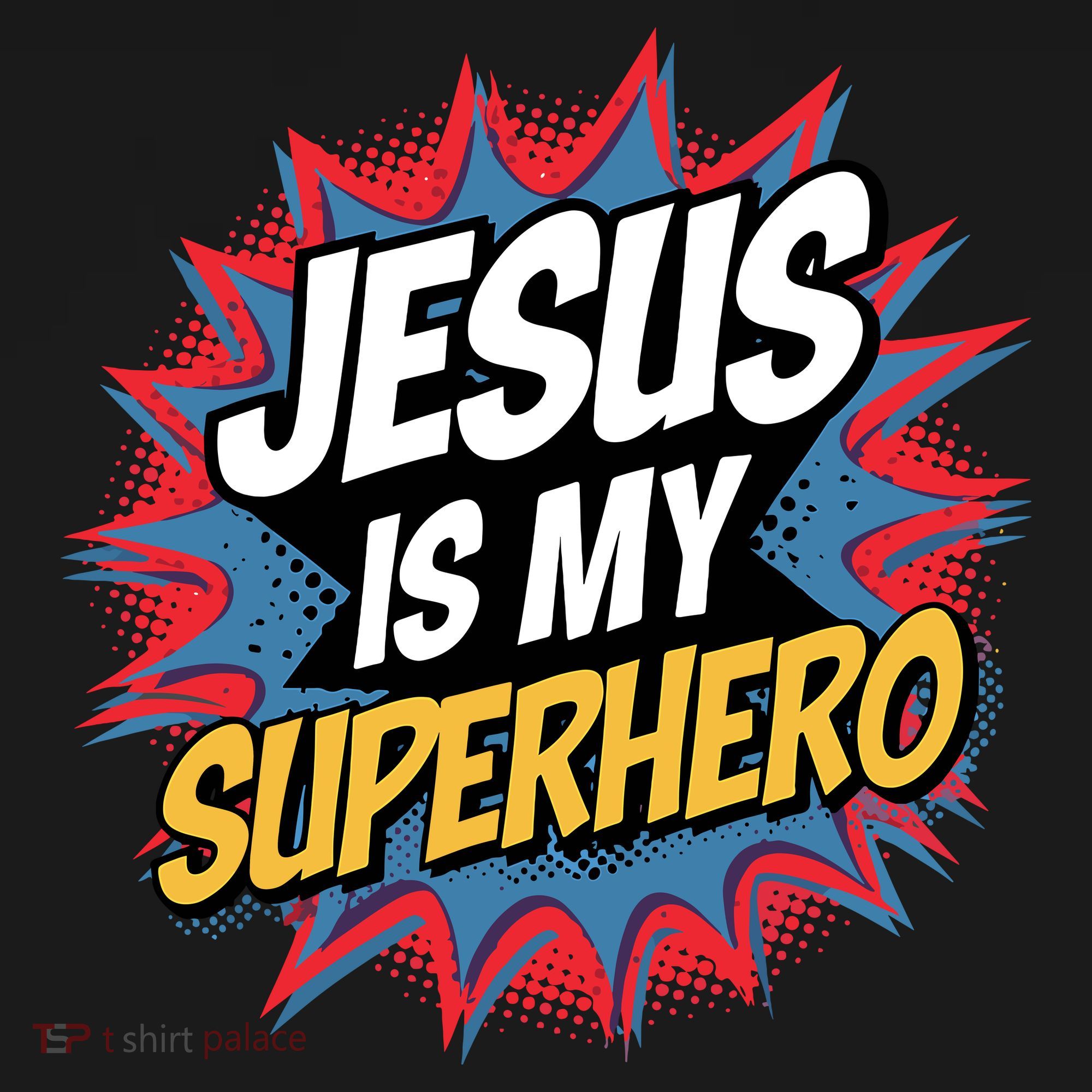 Boy Jesus Is My Superhero Christian Backpack