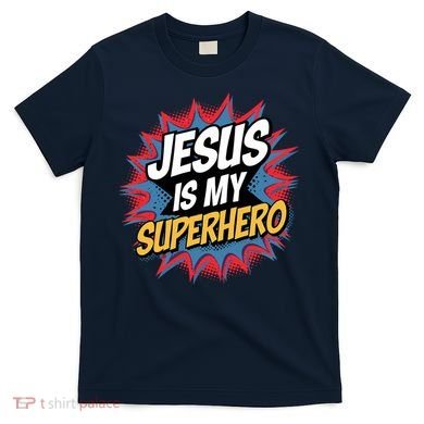 Boy Jesus Is My Superhero Christian T-Shirt
