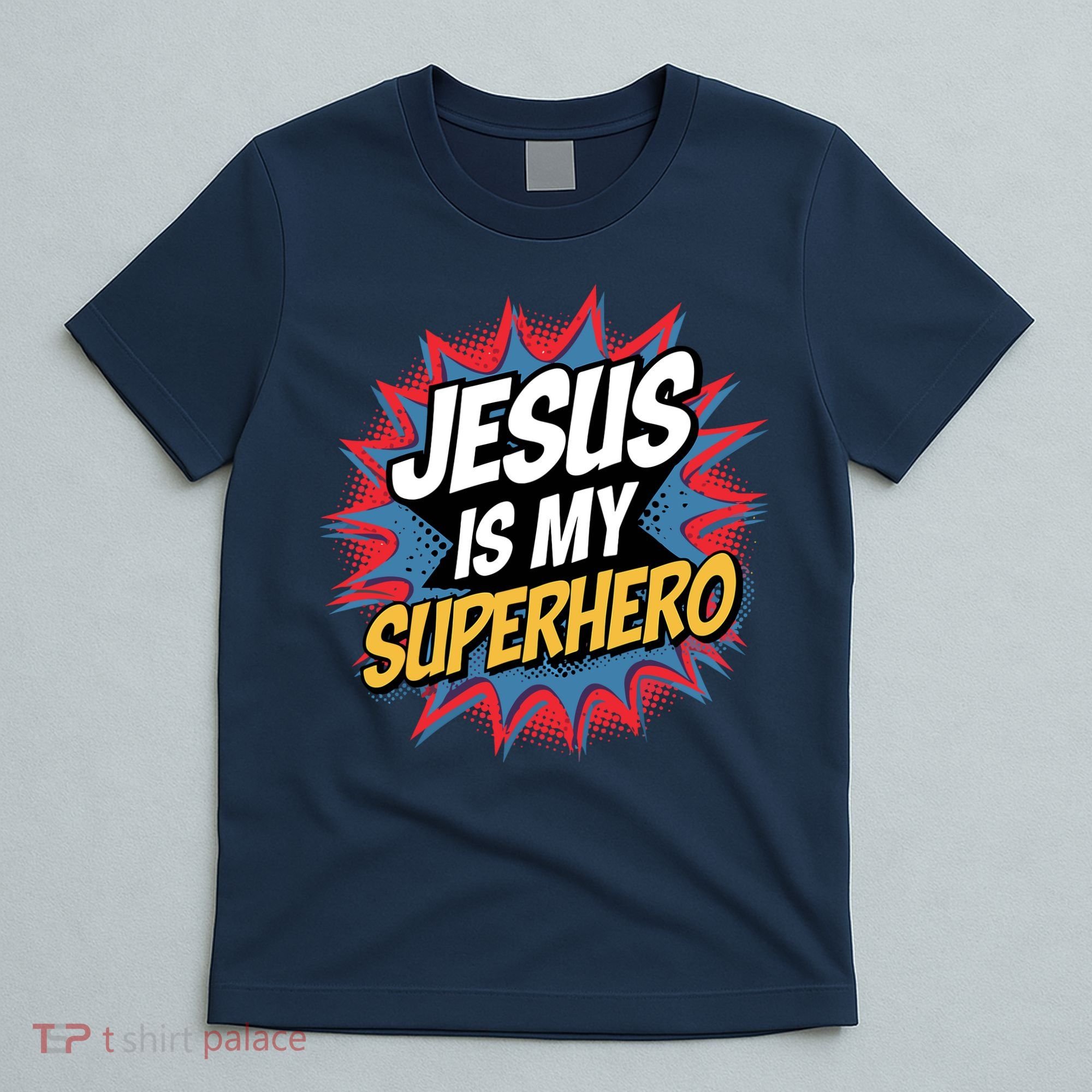 Boy Jesus Is My Superhero Christian T-Shirt