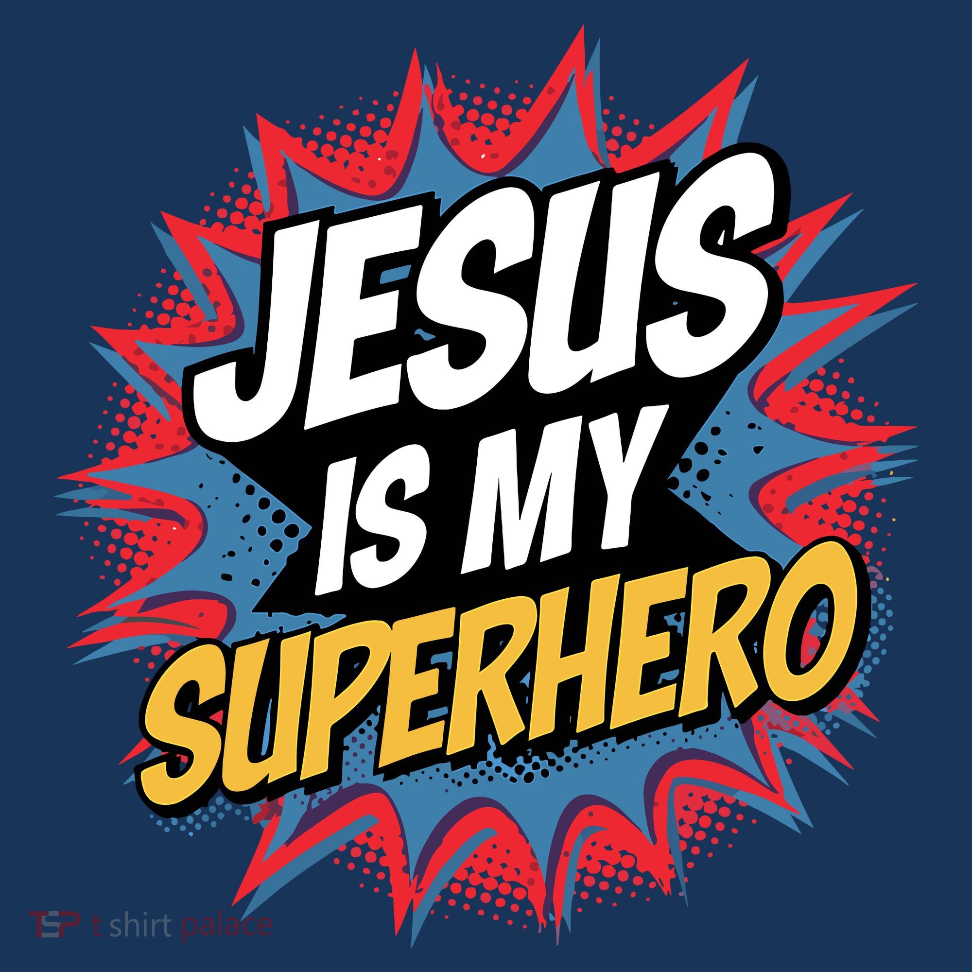 Boy Jesus Is My Superhero Christian Women's Hoodie