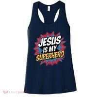 Boy Jesus Is My Superhero Christian Women's Tank Top thumb 0