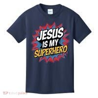 Boy Jesus Is My Superhero Christian Kids T-Shirt thumb 0
