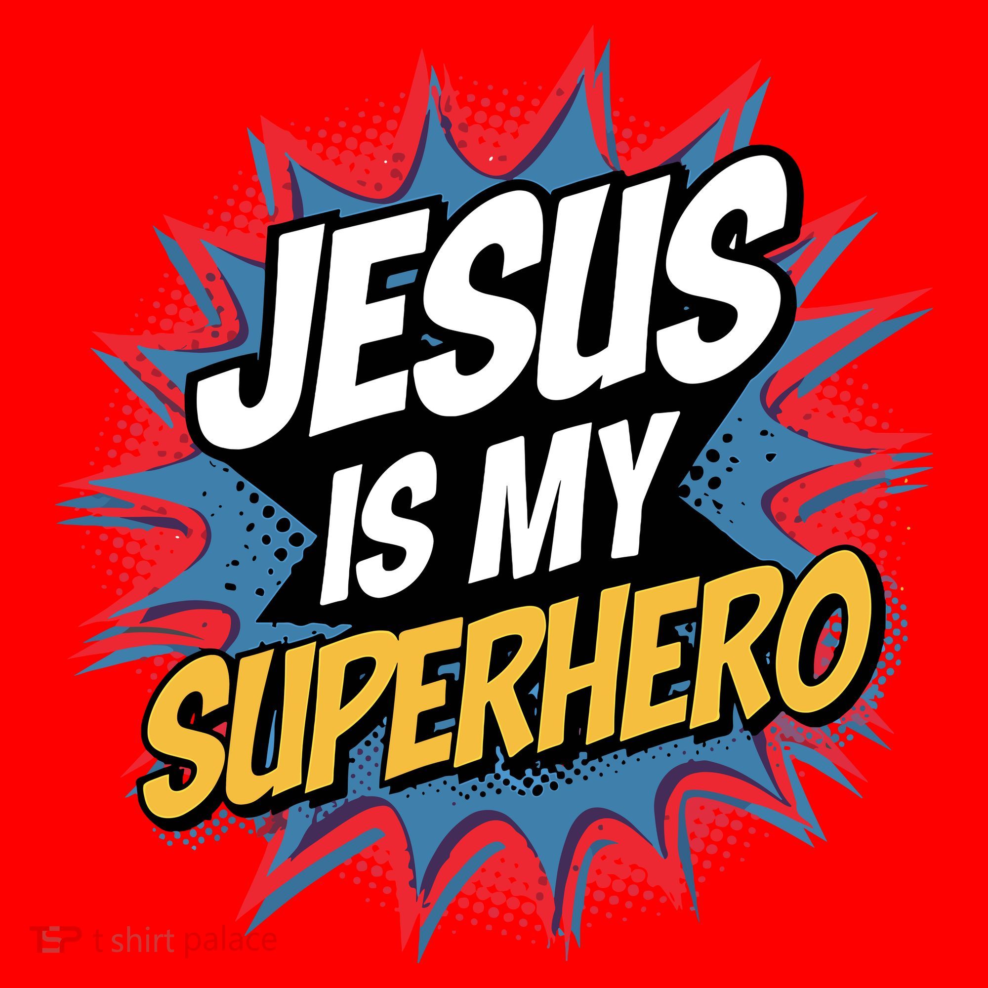 Boy Jesus Is My Superhero Christian Santa Hat
