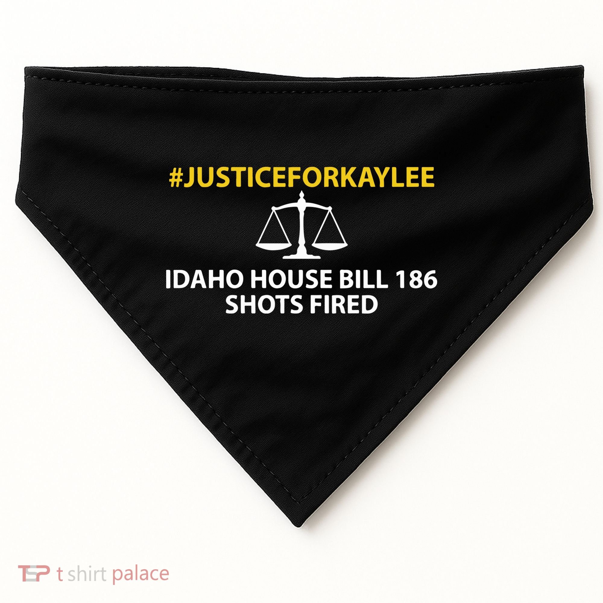 Bryankohberger #Justiceforkaylee Idaho House Bill 186 Shots Fired USA-Made Doggie Bandana