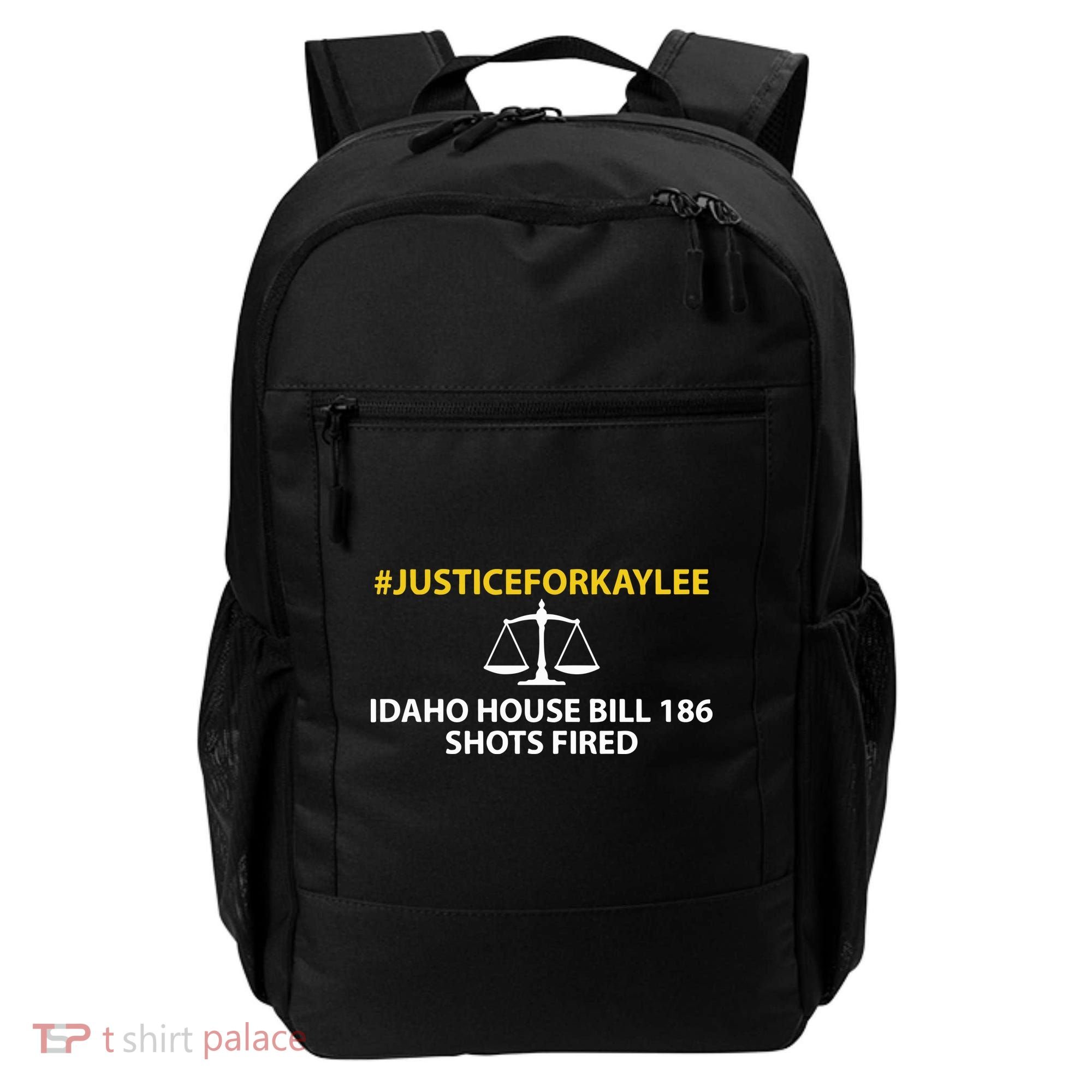 Bryankohberger #Justiceforkaylee Idaho House Bill 186 Shots Fired Backpack