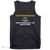 Bryankohberger #Justiceforkaylee Idaho House Bill 186 Shots Fired Tank Top thumb 0