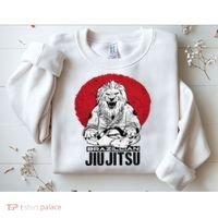 Brazilian Jiu Jitsu BJJ MMA Fighter Jiujitsu Funny Lion Sweatshirt thumb 2