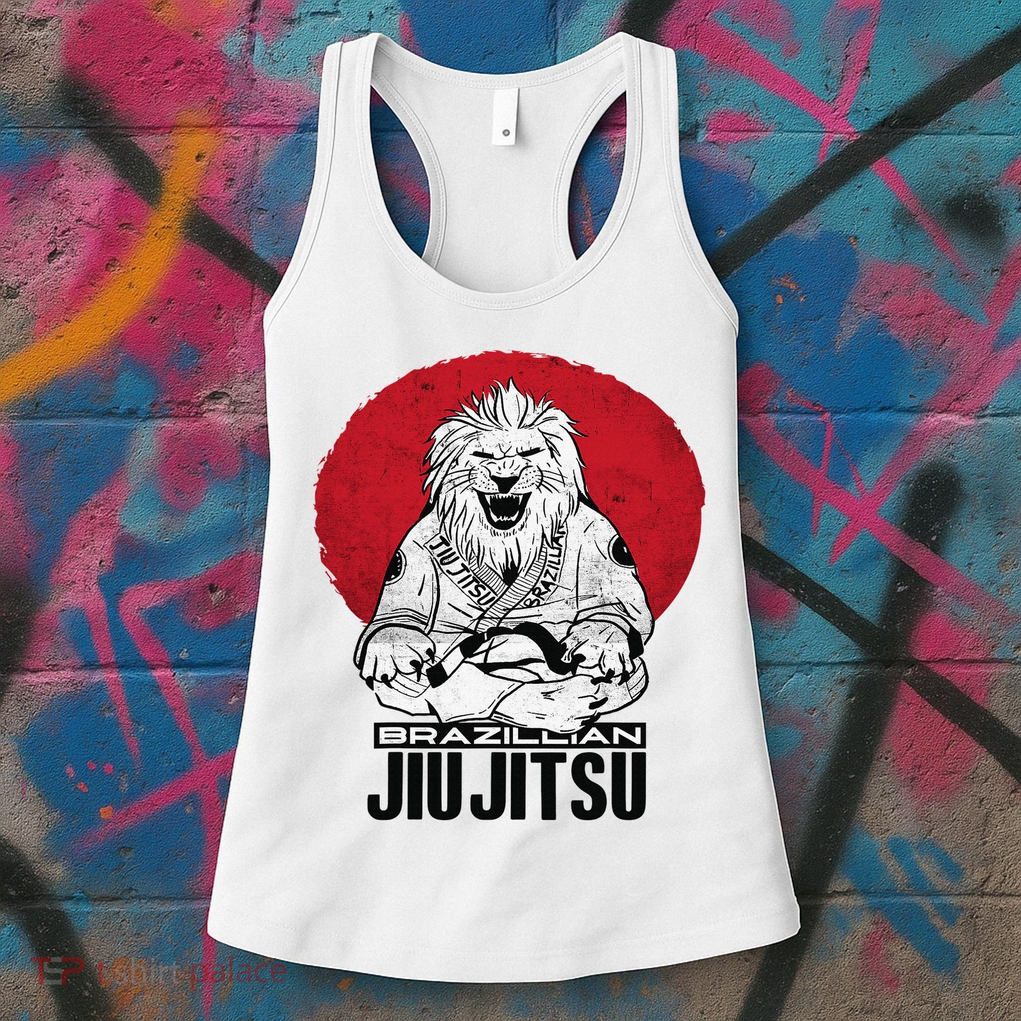 Brazilian Jiu Jitsu BJJ MMA Fighter Jiujitsu Funny Lion Women's Tank Top