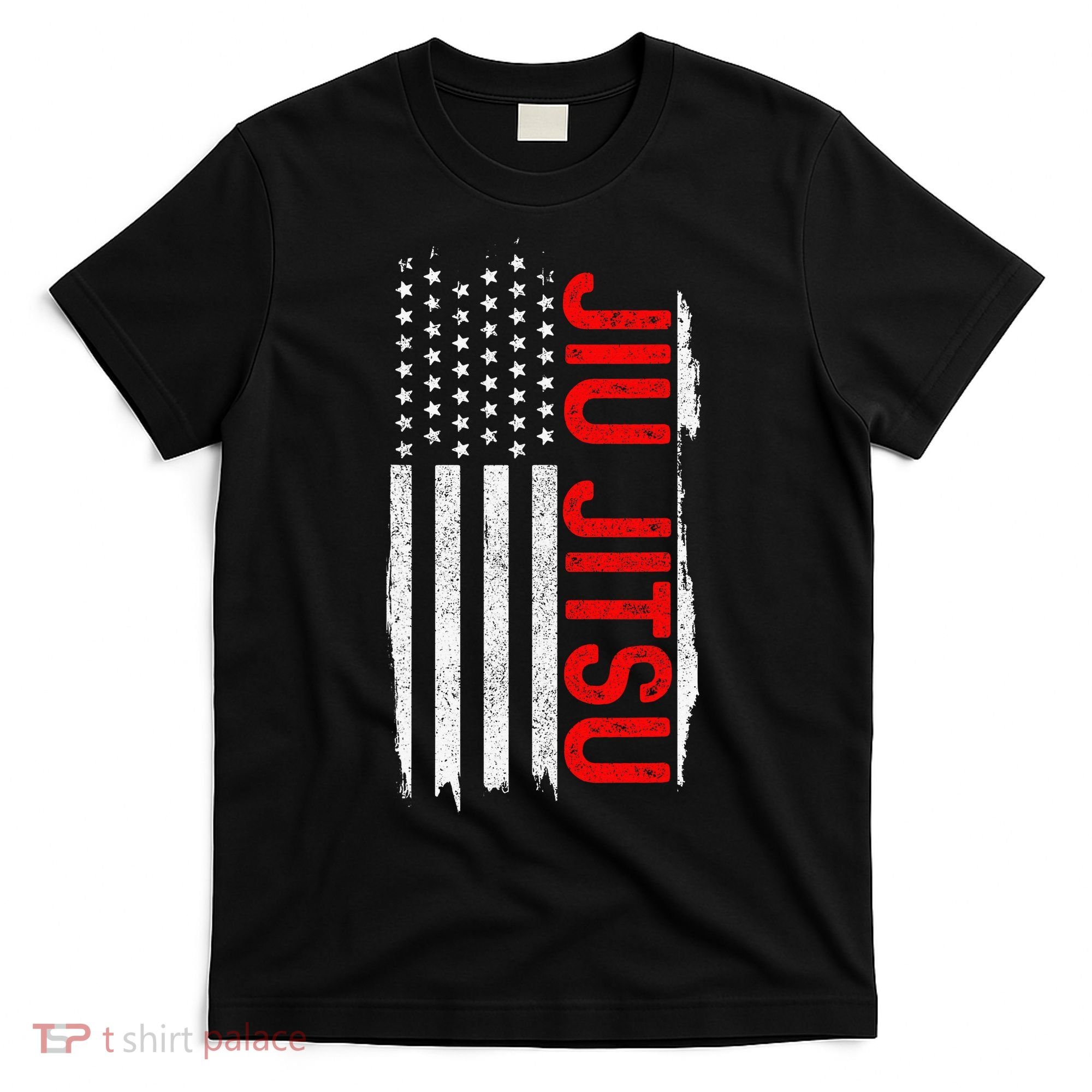 Brazilian Jiu Jitsu Stars & Stripes Rank BJJ Flag T-Shirt