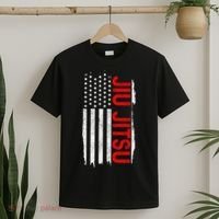 Brazilian Jiu Jitsu Stars & Stripes Rank BJJ Flag T-Shirt thumb 2