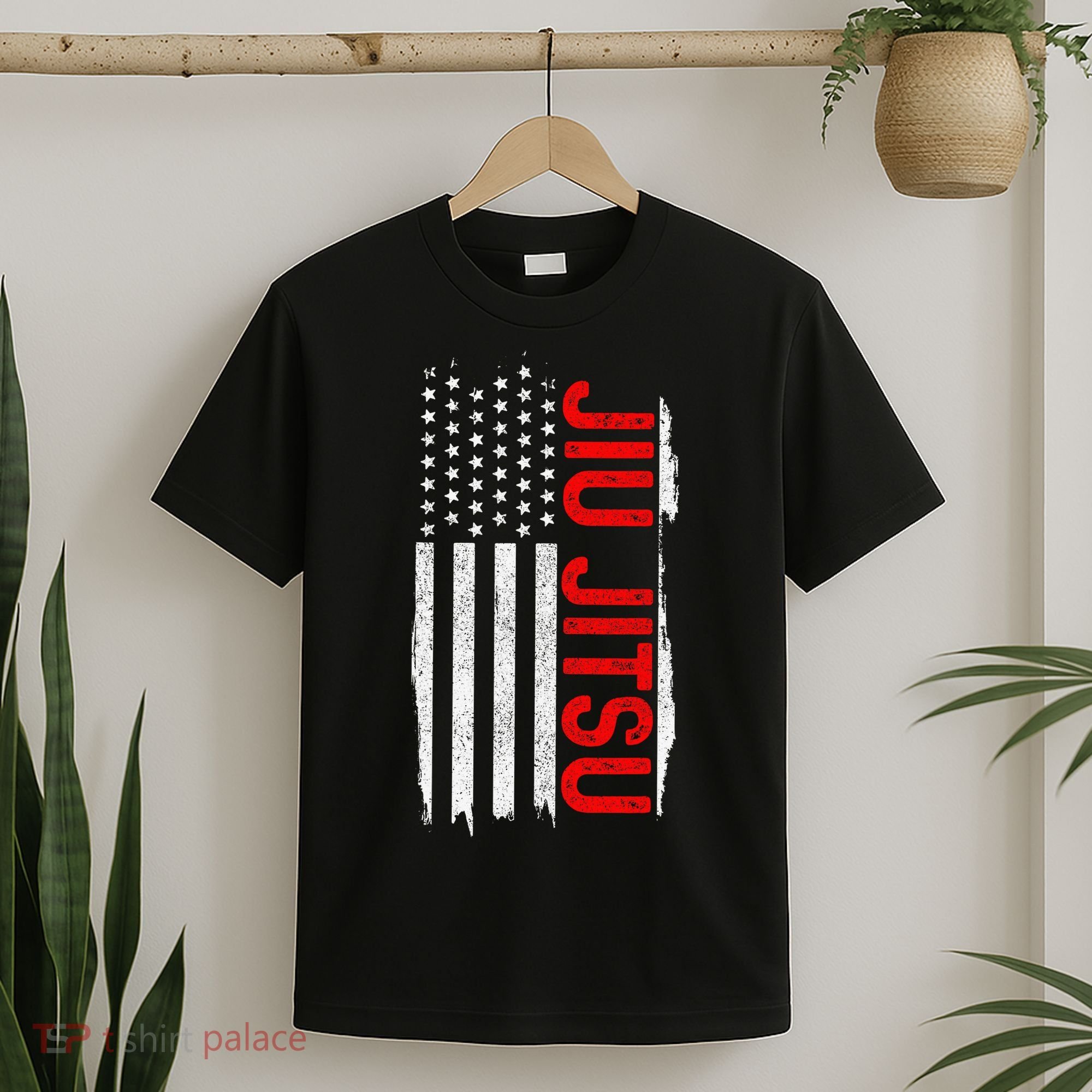 Brazilian Jiu Jitsu Stars & Stripes Rank BJJ Flag T-Shirt